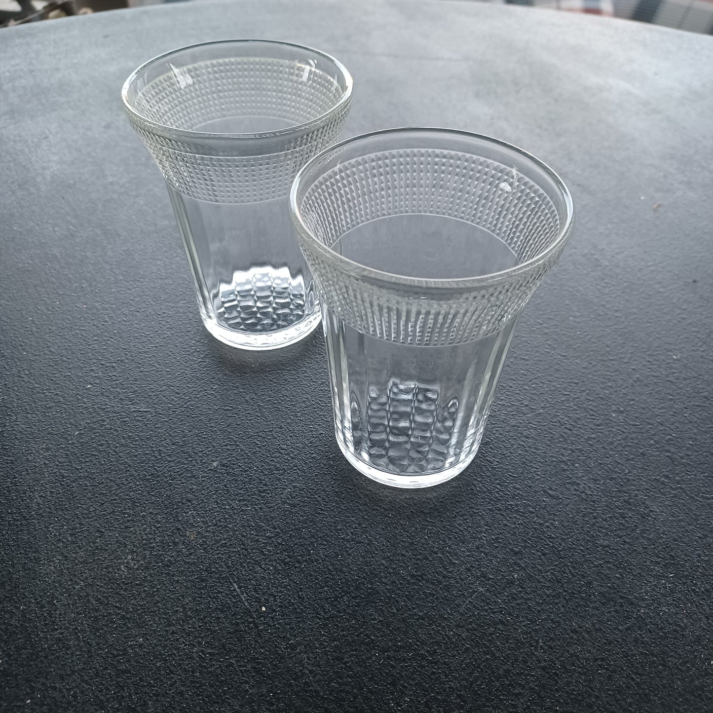 Vintage 8oz Juice Glasses, Set of 2