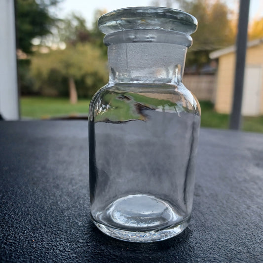 Vintage Medicine Jar w/Lid