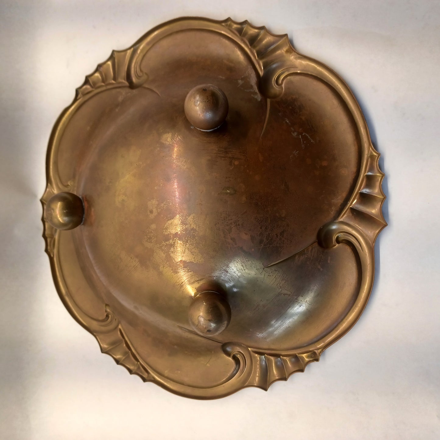 Brass Art Nouveau dish