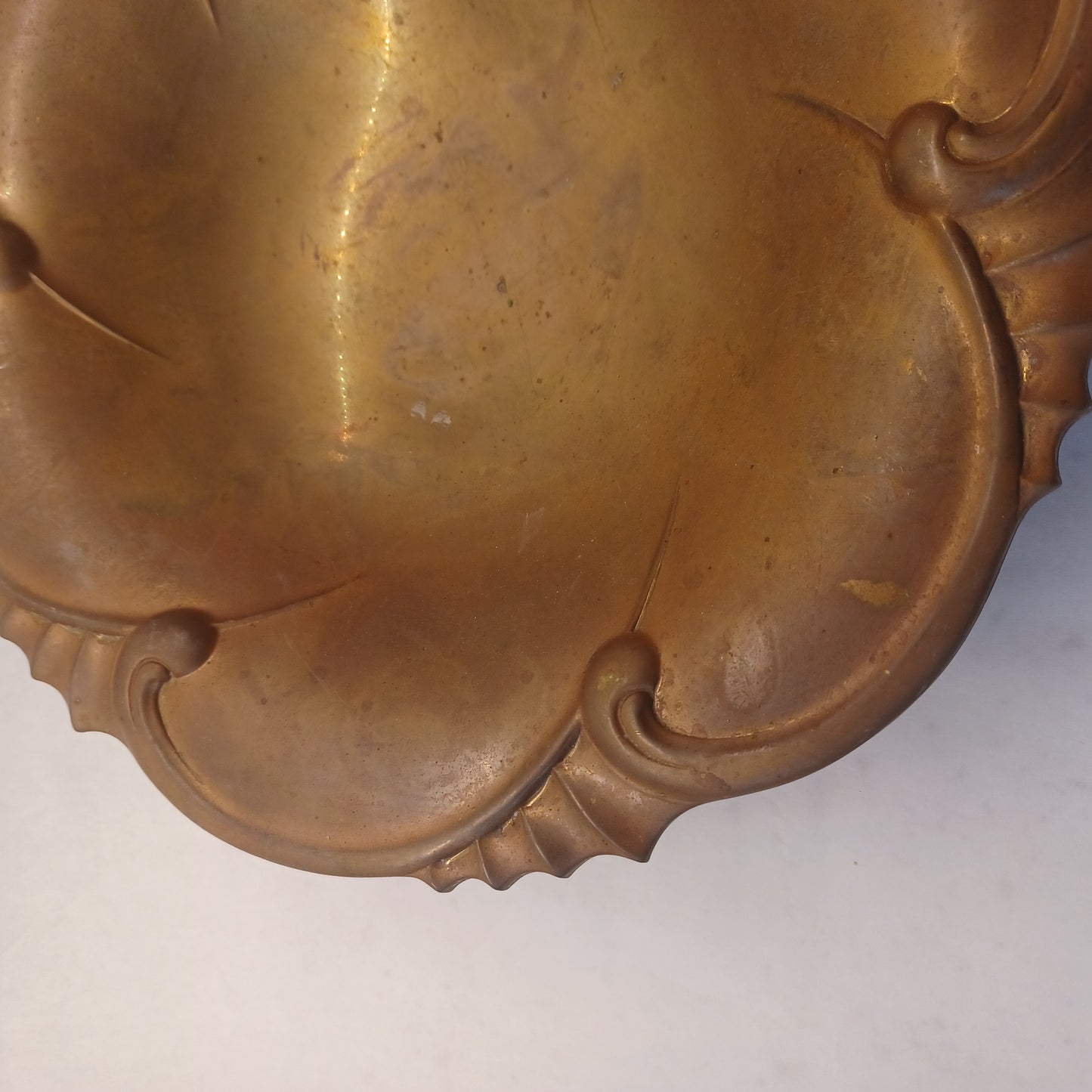 Brass Art Nouveau dish