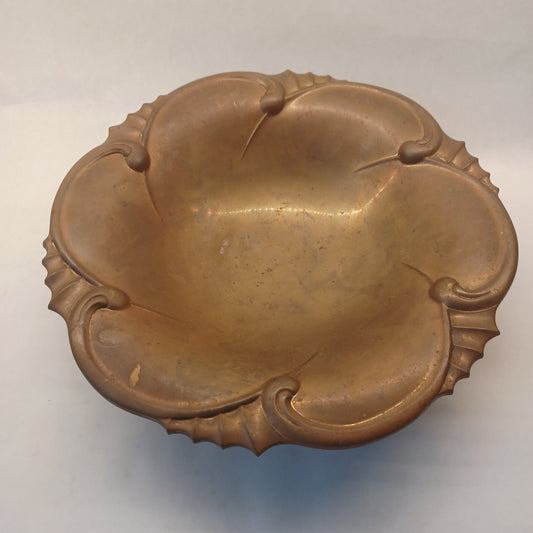 Brass Art Nouveau dish