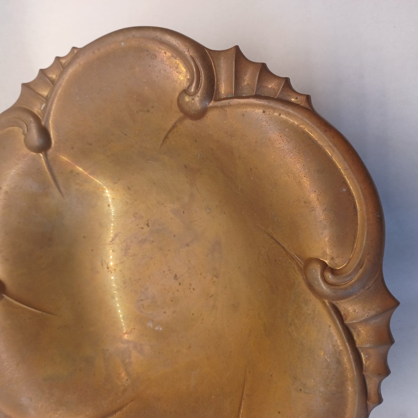 Brass Art Nouveau dish