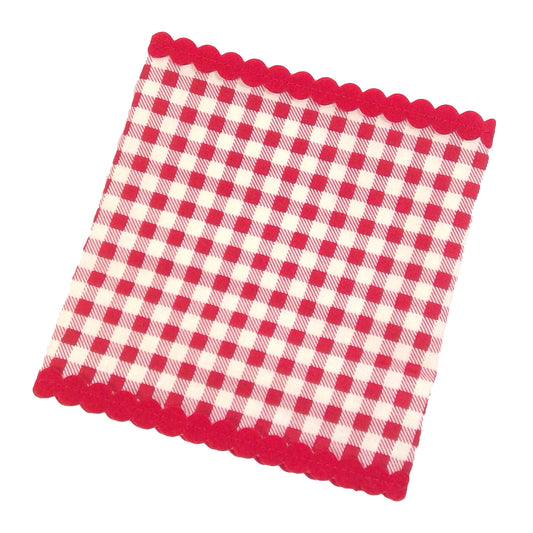 Red Gingham Mason Jar Sleeve