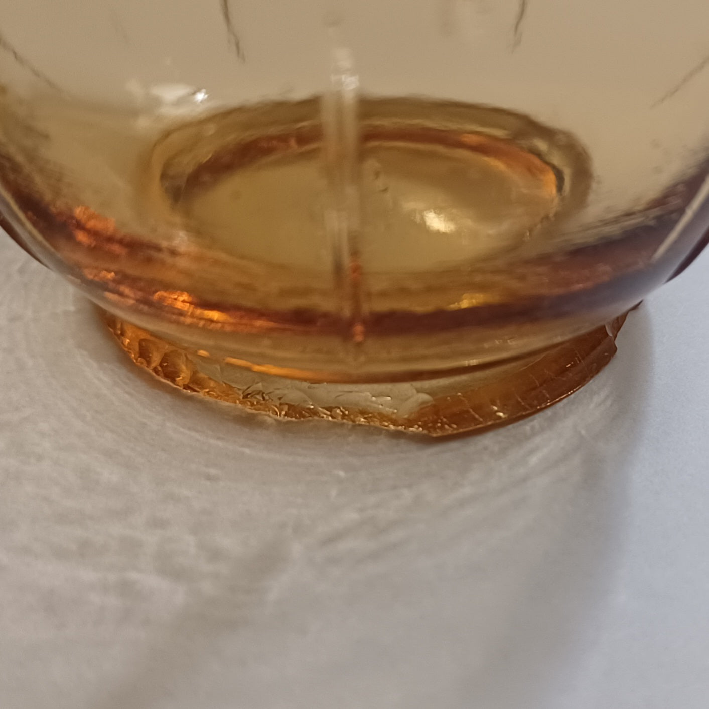 Vintage Amber Mini Teacup