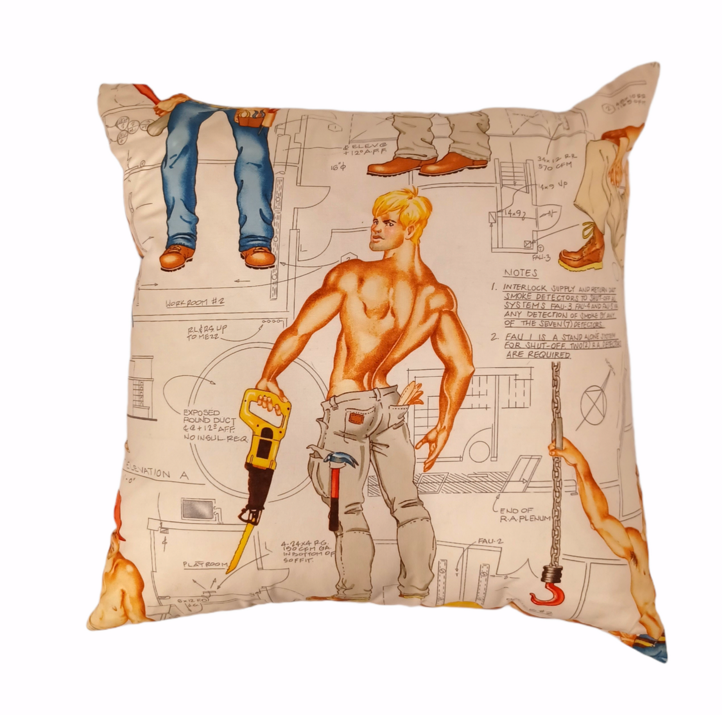 Construction Guys Pillow