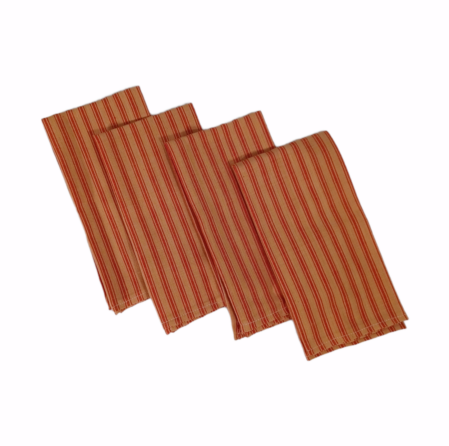 Red + Beige Stripped Napkins